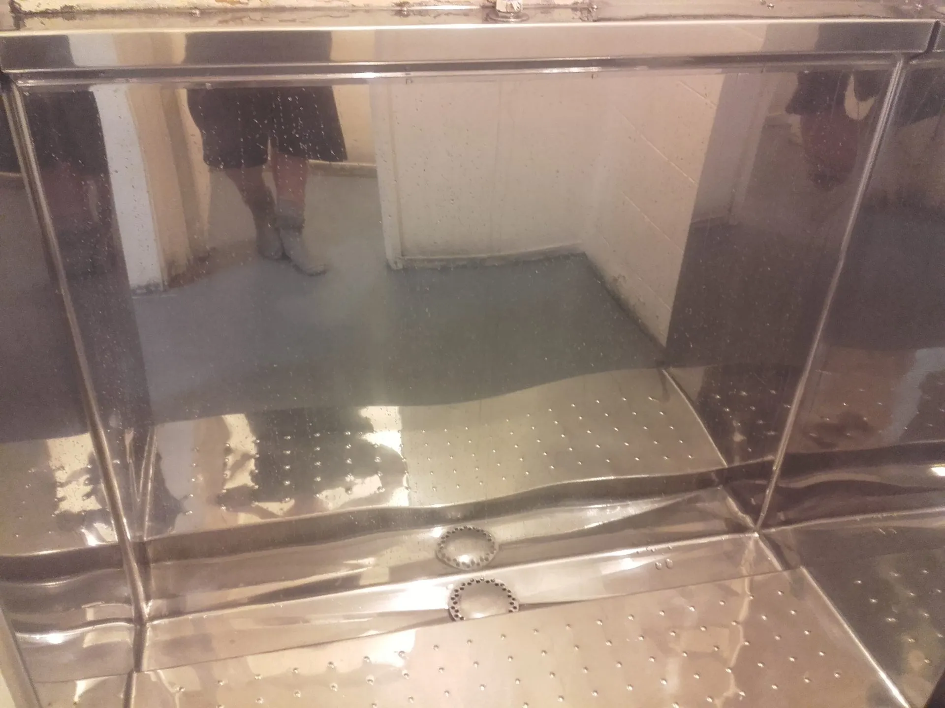 Urinal after polishing